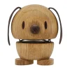 Hoptimist Dog S figur, Oak