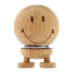Hoptimist Smiley S figur, Raw oak