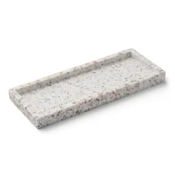 Humdakin Terrazzo bricka 10x25 cm, White-brown