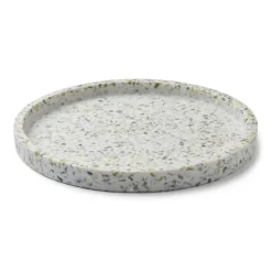 Humdakin Terrazzo rund bricka Ø20 cm, Green-white