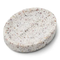 Humdakin Terrazzo tvålfat 10x13 cm, White-brown