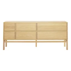 Hylte sideboard 6 lådor 172x73 cm, Ek