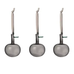 Iittala glasäpple Ø6 cm 3-pack, Grå