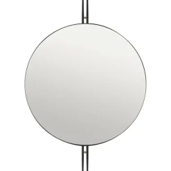 IOI väggspegel Ø80 cm, Svart