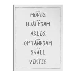 Jag är poster 30x40 cm, Dark grey