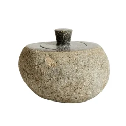 Jar med lock Valley S, Grey-natural