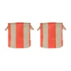 Kara förvaringskorg medium Ø32x32 cm 2-pack, Cherry Red