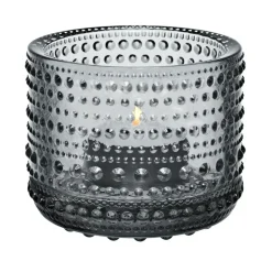 Kastehelmi ljuslykta 64 mm, grå