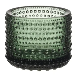 Kastehelmi ljuslykta 64 mm, Tallgrön