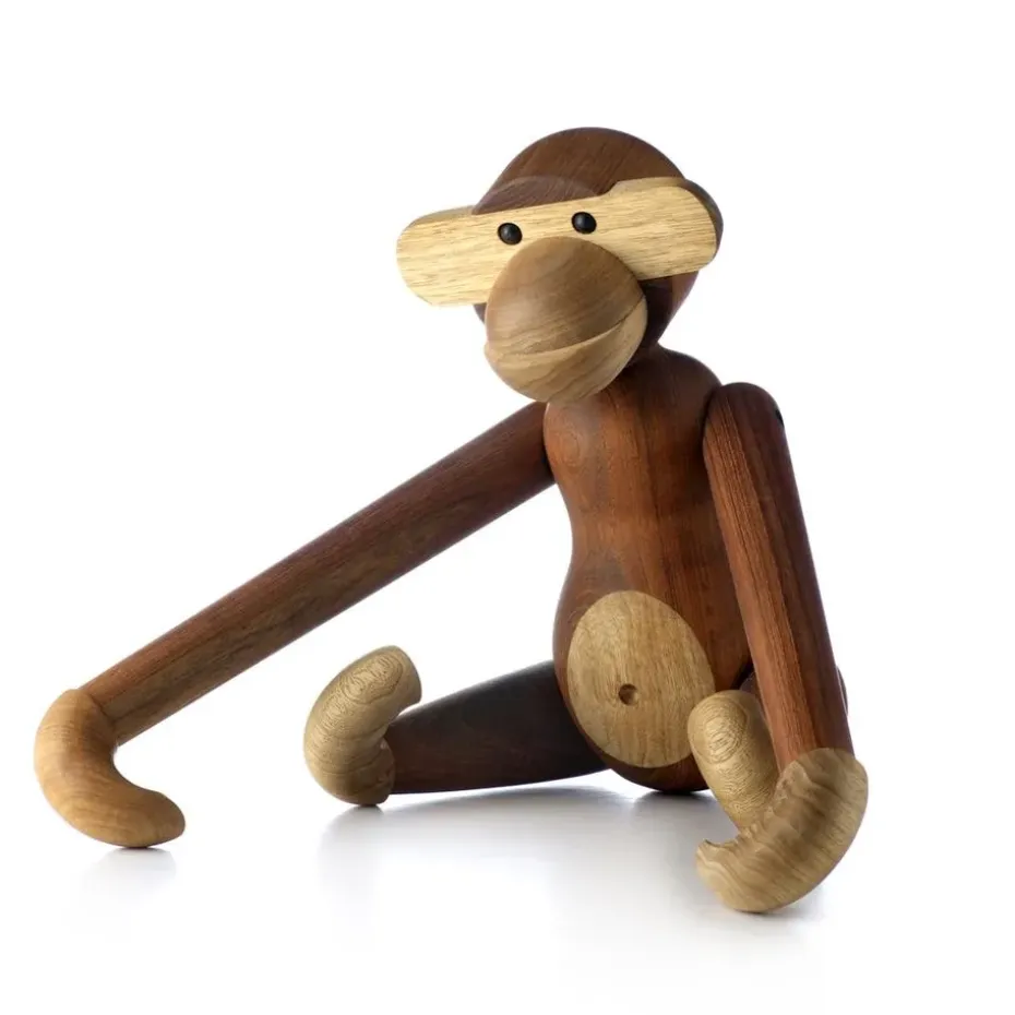 Kay Bojesen apa stor, teak-limbaträ