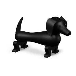 Kay Bojesen hund 18,5 cm, Mörkbetsad ek