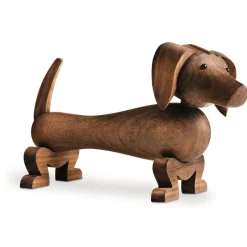 Kay Bojesen hund 18,5 cm, Valnöt