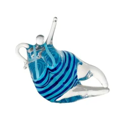 KE Badlycka glasskulptur, Turkos-blå