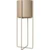 Kena kruka på ben M h80,5 cm Ø29 cm, Nomad (beige)