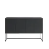 Kilt Light 137 sideboard, char grey, 3 dörrar