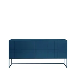 Kilt Light 180 sideboard, deep blue, 4 dörrar