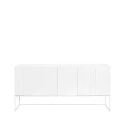 Kilt Light 180 sideboard, white, 4 dörrar