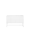 Kilt Light 137 sideboard, white, 3 dörrar