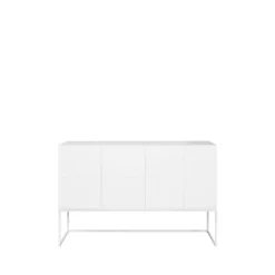Kilt Light 137 sideboard, white, 3 dörrar