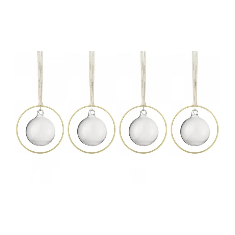 KITAI julgranskula 8,5 cm 4-pack, Clear