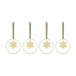 KITAI julhänge 8,5 cm 4-pack, Stars