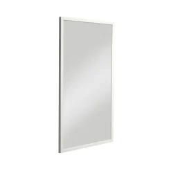 Klara spegel, vit blank