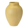 Knabstrup vas räfflad 27 cm, Yellow