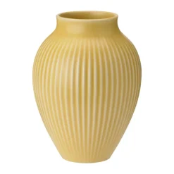 Knabstrup vas räfflad 27 cm, Yellow