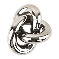 Knot Table large dekoration, Light Silver