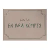 Kompisdiplomet poster 21x30 cm, Dusty rose