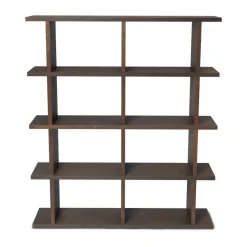 Kona bokhylla 2x4, Dark stained
