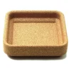 Korkskål till fyran ljusstake 16x16 cm, Brun