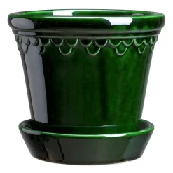 Köpenhamn kruka glaserad Ø16 cm, Grön