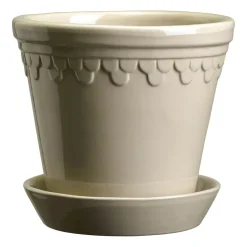 Köpenhamn kruka glaserad Ø25 cm, Sand Stone