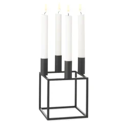 Kubus 4 ljusstake, svart