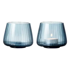 Kusintha värmeljusstake 7,5 cm 2-pack, Blå