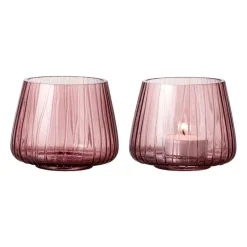 Kusintha värmeljusstake 7,5 cm 2-pack, Pink