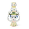 Lady with hat ljusstake H16 cm, Rosa