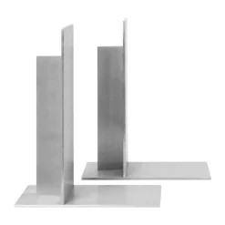 Lager bokstöd 2-pack, Aluminium
