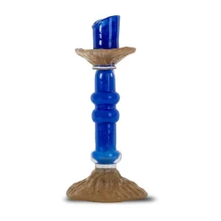 Lara ljusstake M 26 cm, Blå
