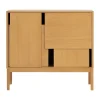 Layer sideboard, Ek, 120x110, med ben