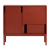 Layer sideboard, Red, 120x110, med ben
