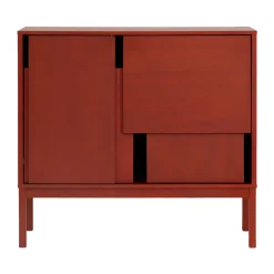 Layer sideboard, Red, 120x110, med ben