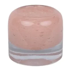 Leah ljuslykta Ø7,5 cm, Rosa
