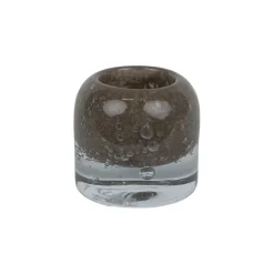 Leah ljuslykta Ø7,5 cm, Taupe