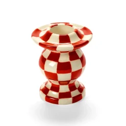 Les Objets Mouleversants N°2 ljusstake, Red-white