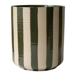 Line kruka Ø14x16 cm, Stripe Green