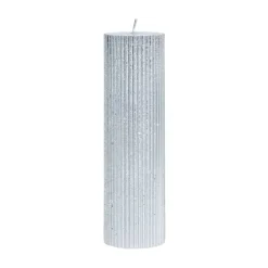 Lissa ljus Ø6x20 cm, Silver