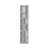 Loom bokhylla, new white 101 med 3 cm sockel