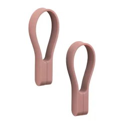 Loop handdukshängare magnet 2-pack, Peach red